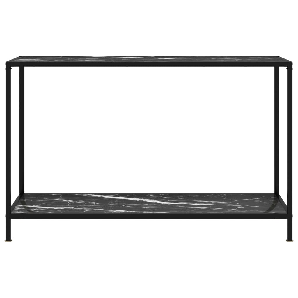 Konsolentisch Schwarz 120x35x75 cm Hartglas