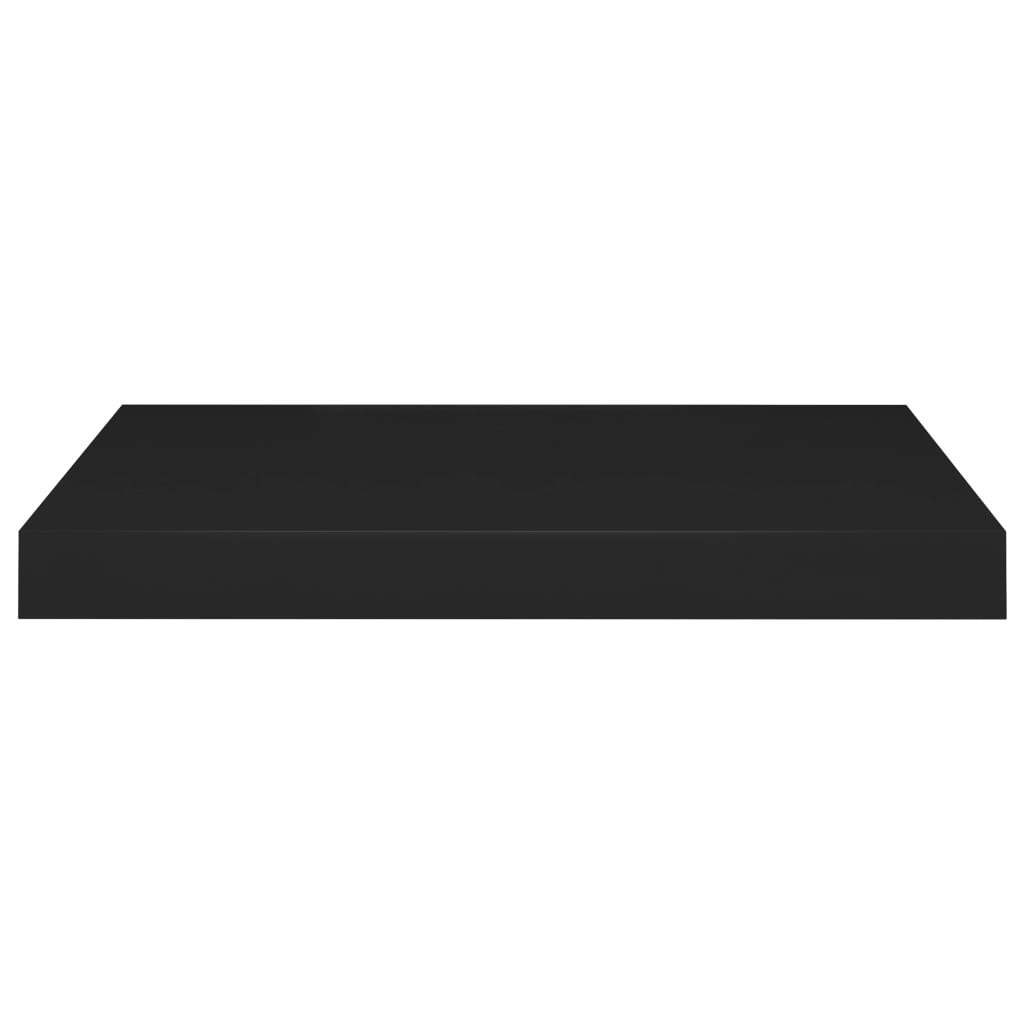 Schweberegale 4 Stk. Schwarz 50x23x3,8 cm MDF