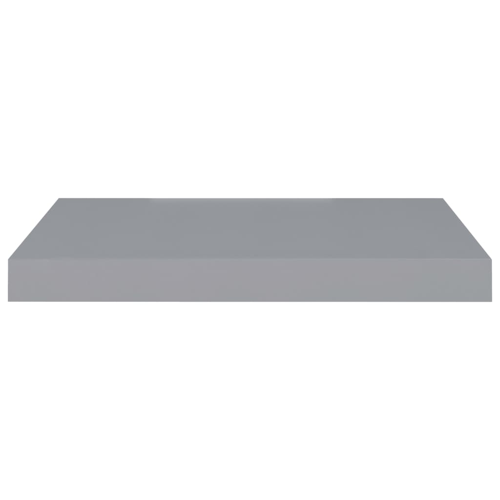 Schweberegale 4 Stk. Grau 50x23x3,8 cm MDF