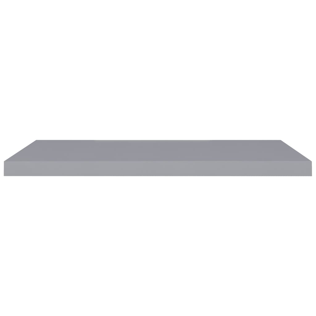 Schwebende Wandregale 2 Stk. Grau 90x23,5x3,8cm MDF