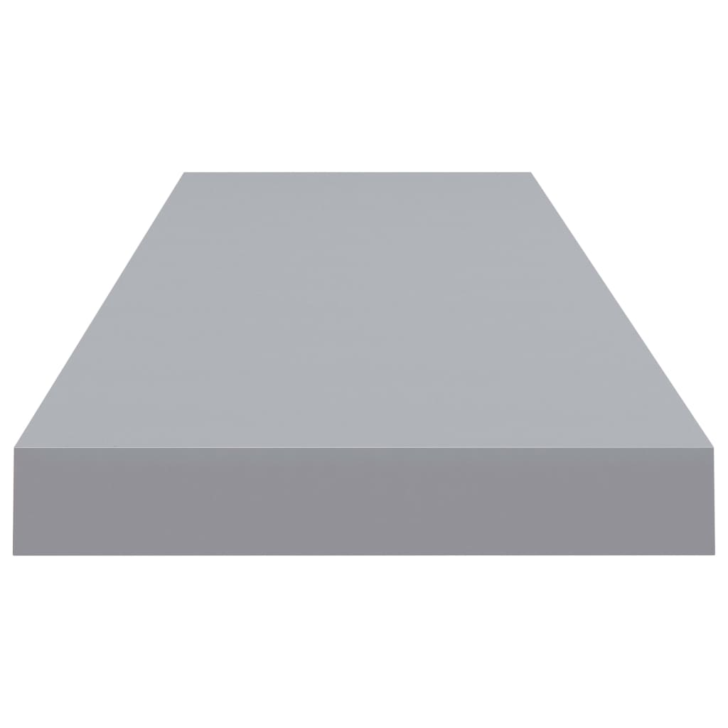 Schwebende Wandregale 4 Stk. Grau 90x23,5x3,8cm MDF