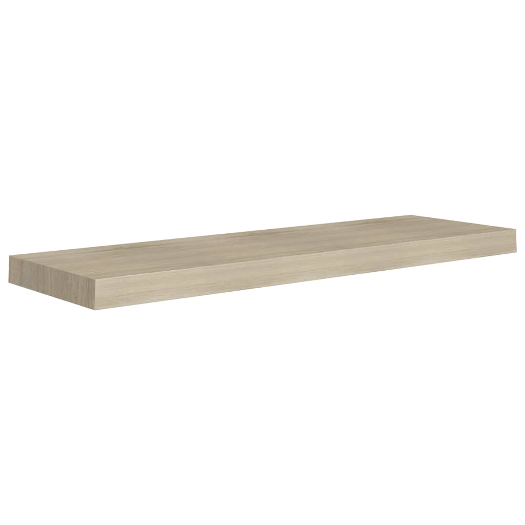 Schweberegale 4 Stk. Eiche-Optik 80x23,5x3,8 cm MDF