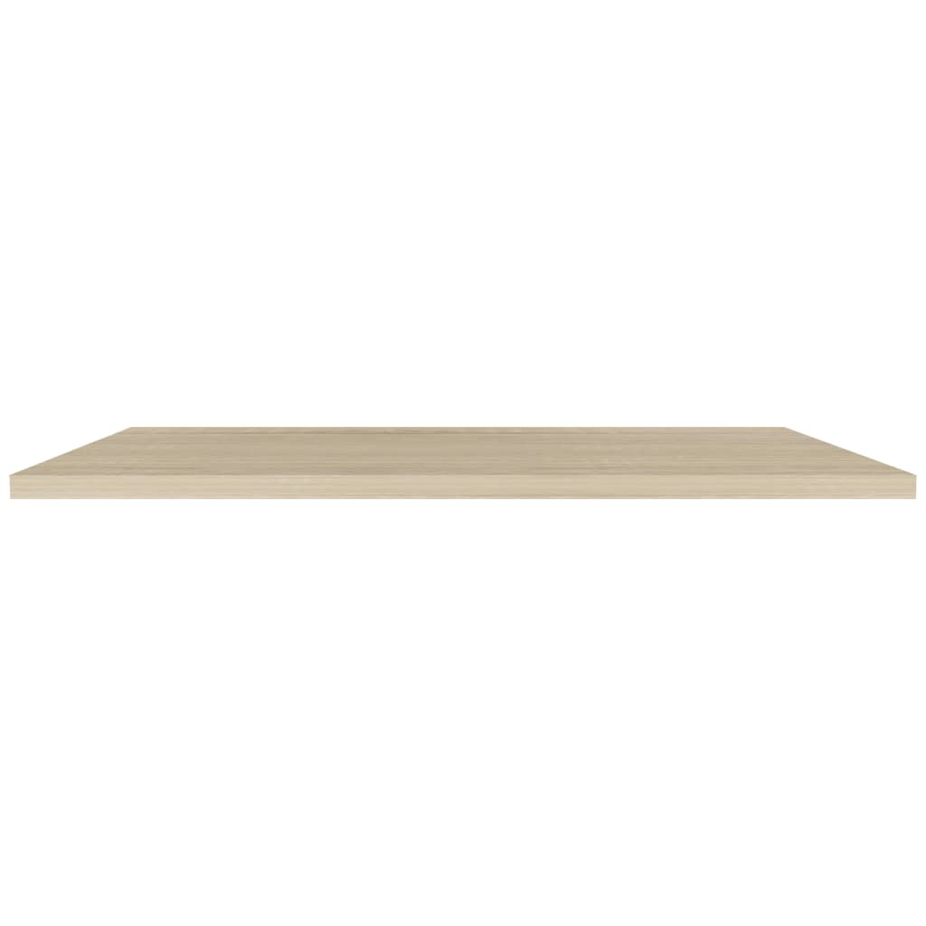 Schwebende Wandregale 2 Stk. Eichefarben 120x23,5x3,8 cm MDF