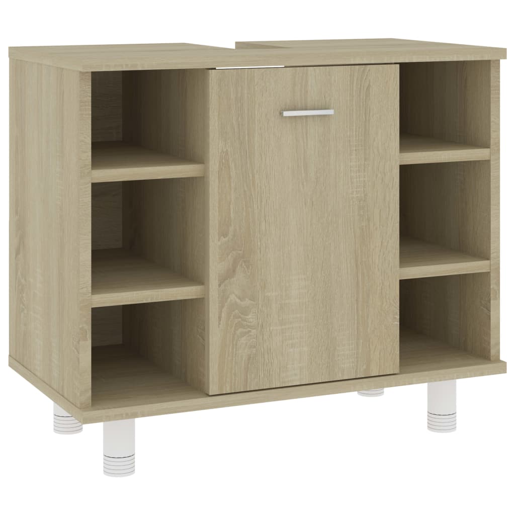 Badezimmerschrank Sonoma-Eiche 60x32x53,5 cm Holzwerkstoff