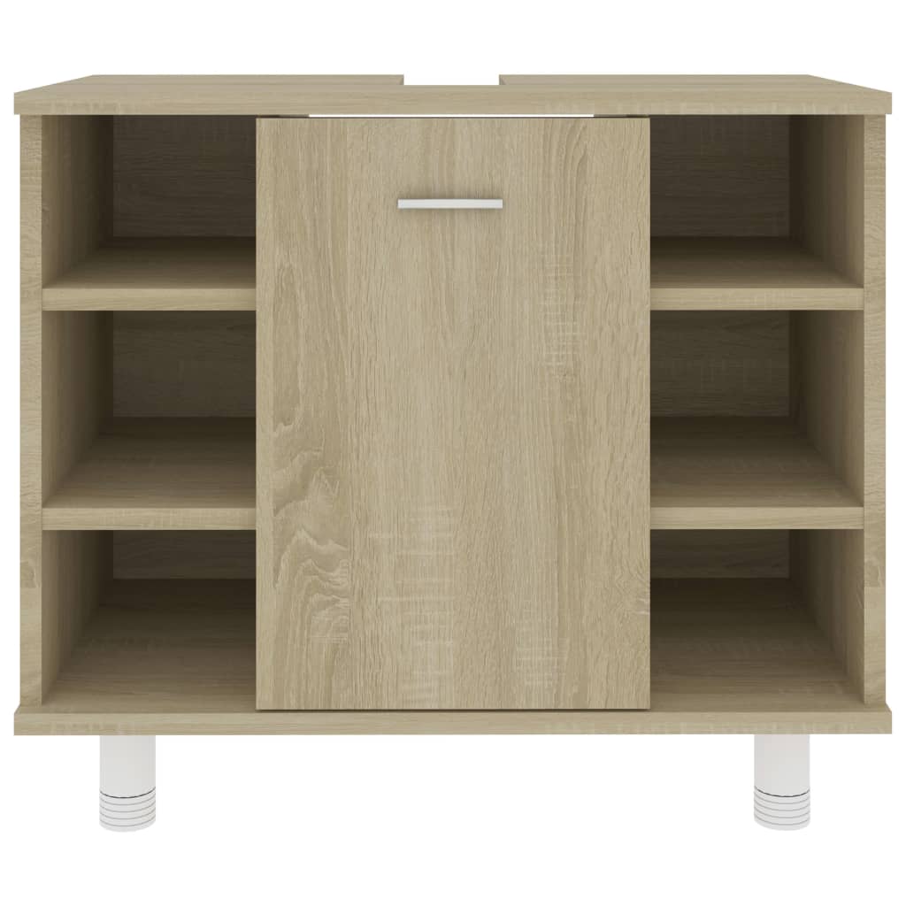 Badezimmerschrank Sonoma-Eiche 60x32x53,5 cm Holzwerkstoff