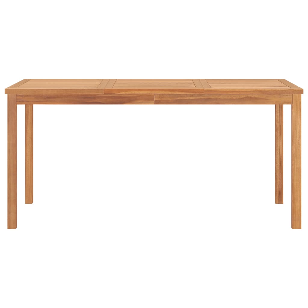 Garten-Esstisch 160x80x77 cm Massivholz Teak