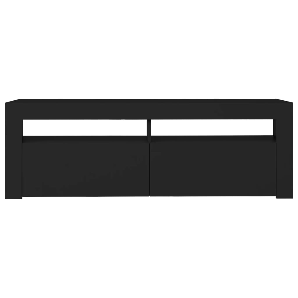 TV-Schrank mit LED-Leuchten Schwarz 120x35x40 cm