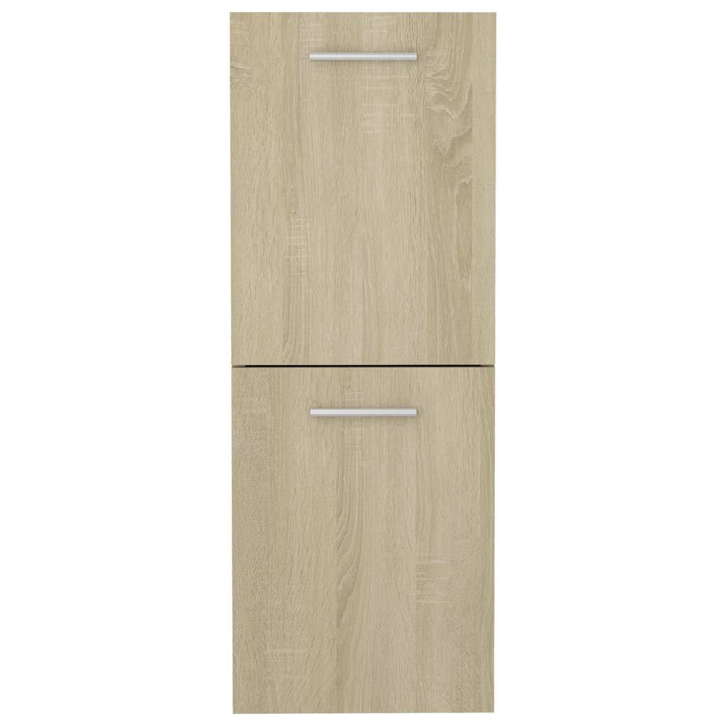 Badezimmerschrank Sonoma-Eiche 30x30x80 cm Holzwerkstoff