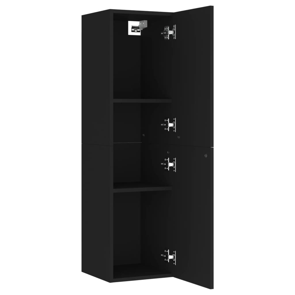 TV-Schrank Schwarz 30,5x30x110 cm Holzwerkstoff