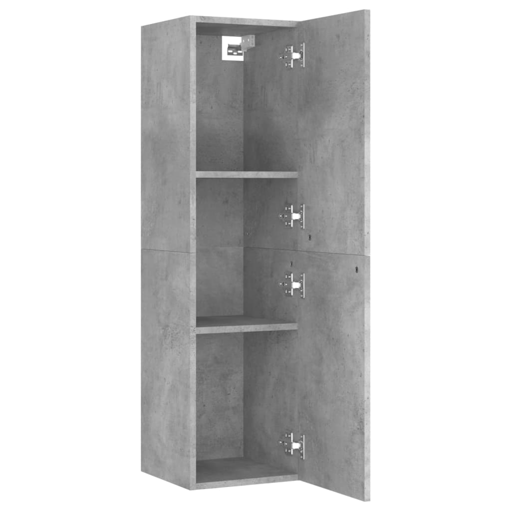 TV-Schrank Betongrau 30,5x30x110 cm Holzwerkstoff