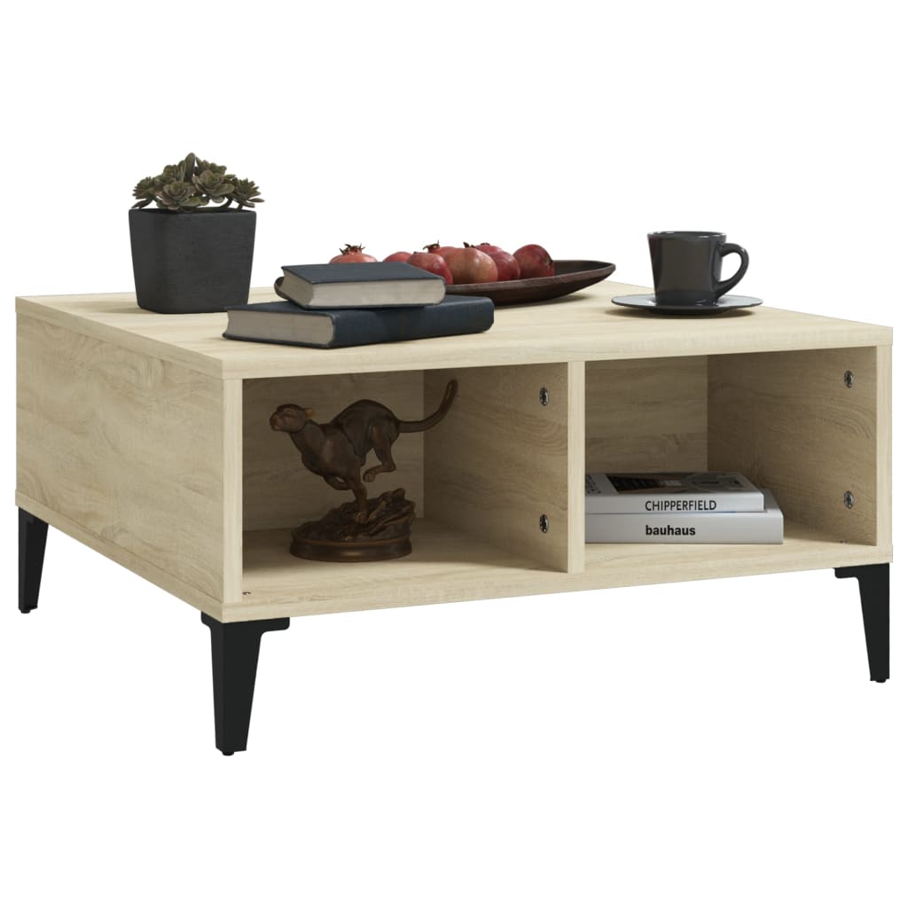 Couchtisch Sonoma-Eiche 60x60x30 cm Holzwerkstoff