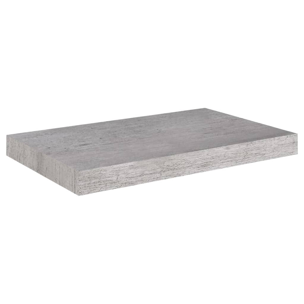 Schweberegale 4 Stk. Betongrau 50x23x3,8 cm MDF