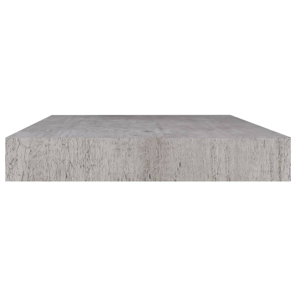 Schweberegale 4 Stk. Betongrau 50x23x3,8 cm MDF