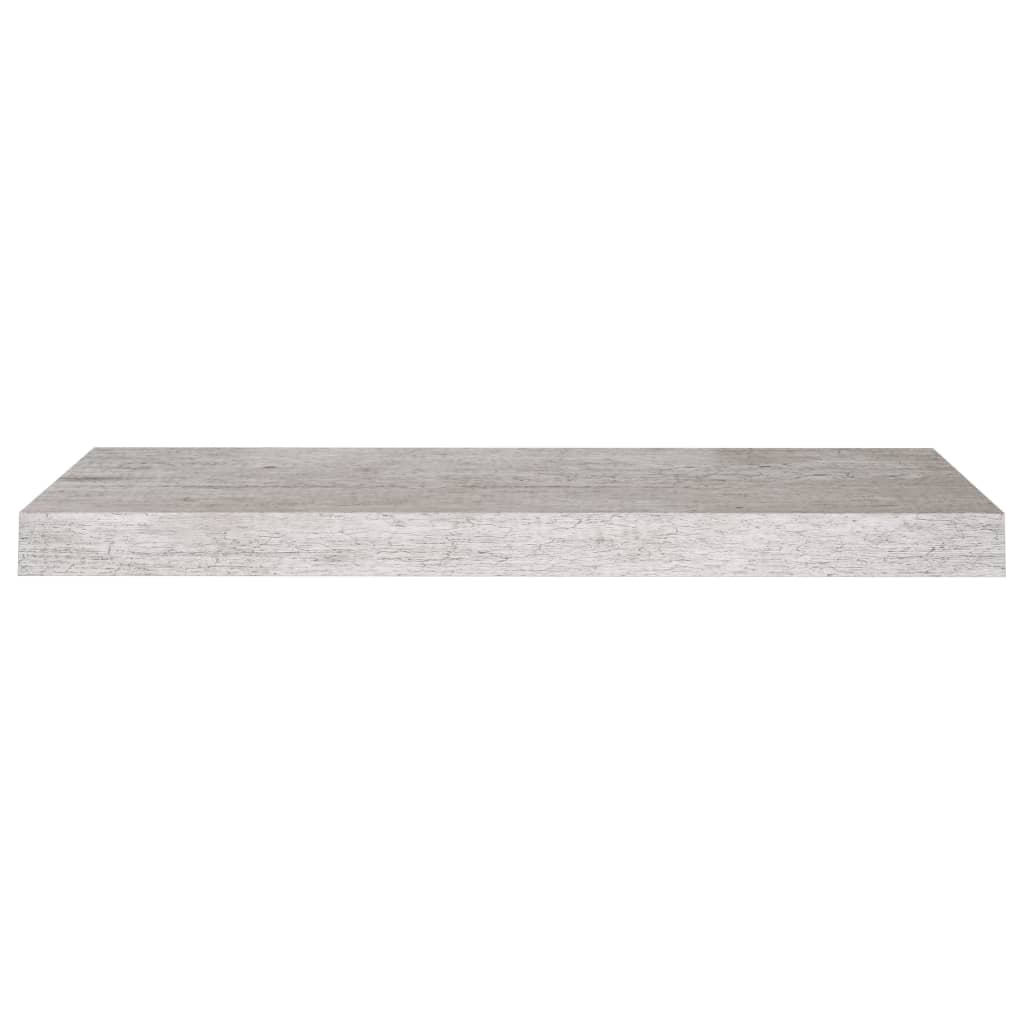 Schweberegale 4 Stk. Betongrau 60x23,5x3,8 cm MDF