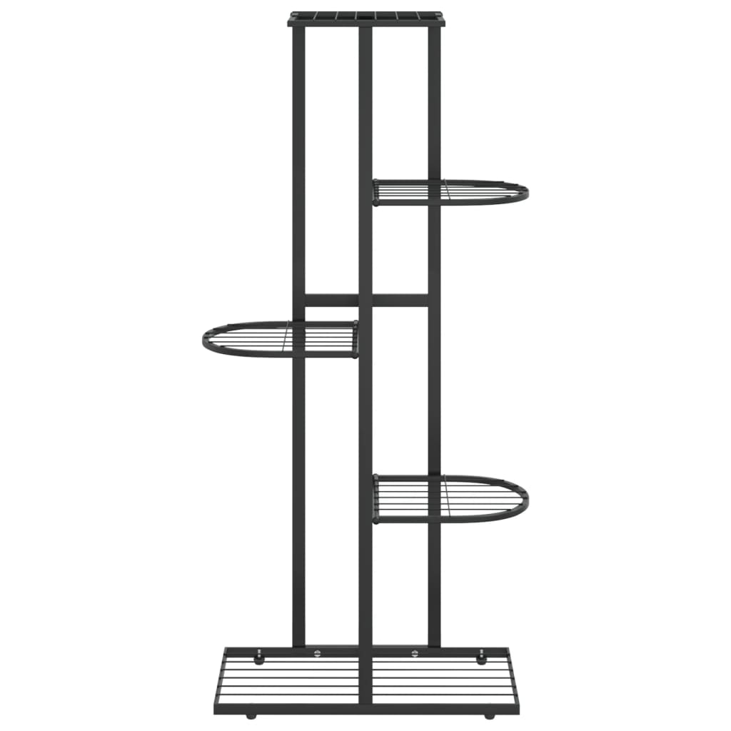 Blumenständer 5-Etagen 43x22x98 cm Schwarz Metall