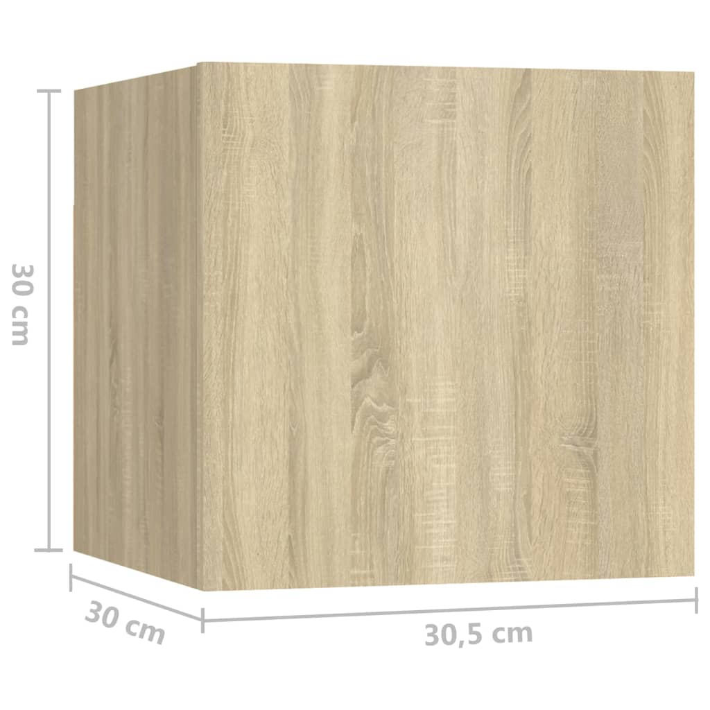 5-tlg. TV-Schrank-Set Sonoma-Eiche Holzwerkstoff