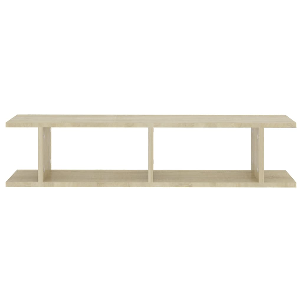 Wandregale 2 Stk. Sonoma-Eiche 90x18x20 cm Holzwerkstoff