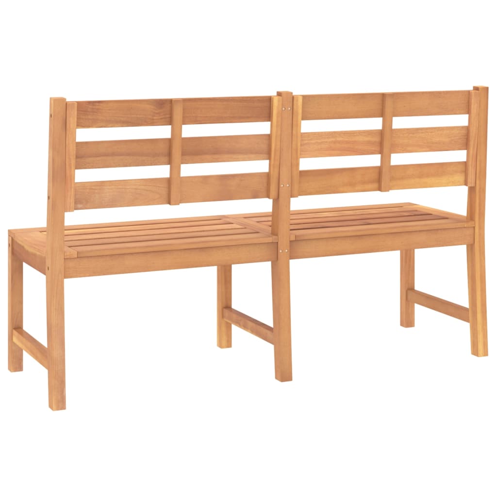 Gartenbank 150 cm Massivholz Teak