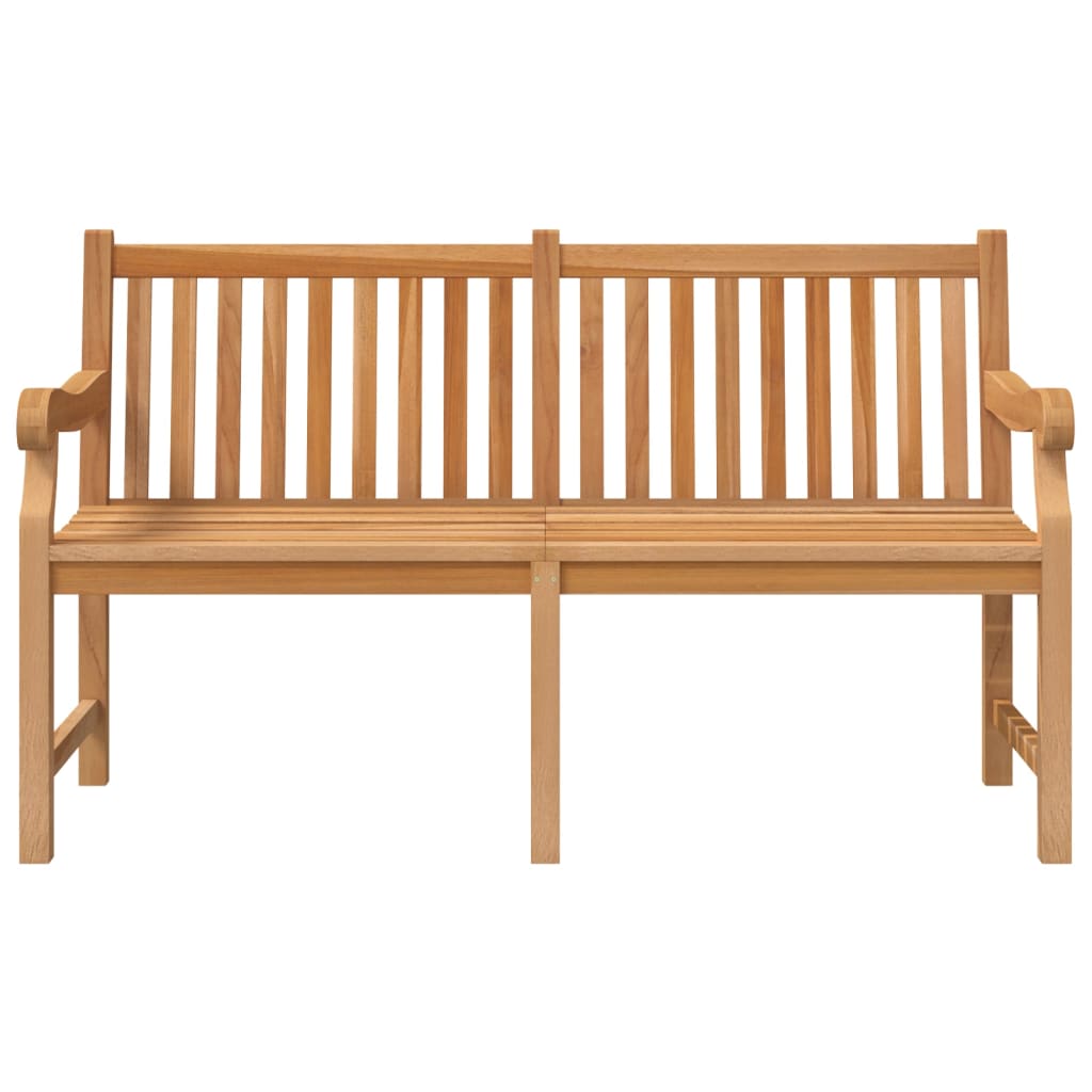 Gartenbank 150 cm Massivholz Teak