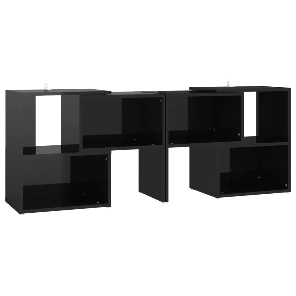 TV-Schrank Hochglanz-Schwarz 104x30x52cm Holzwerkstoff