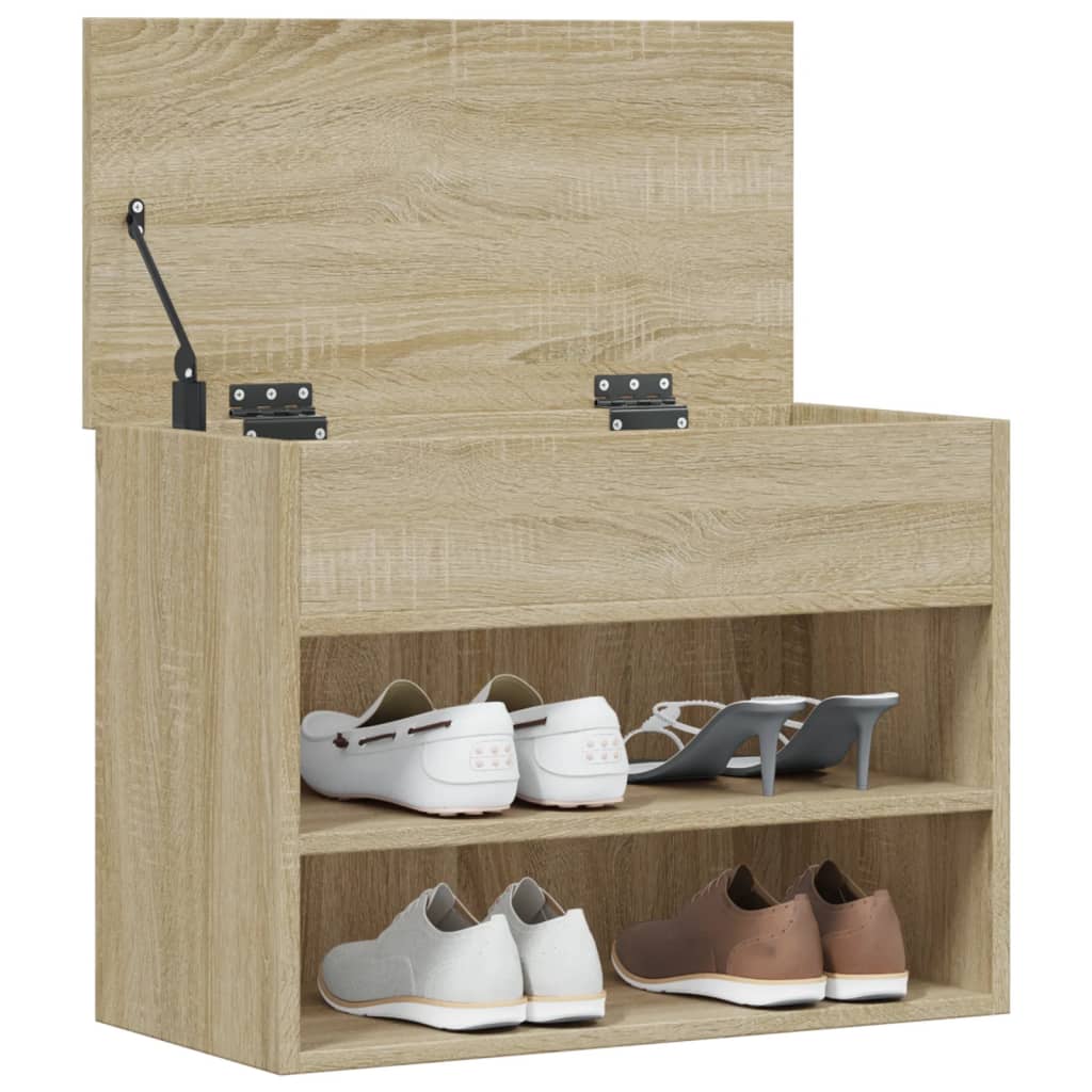 Schuhbank Sonoma-Eiche 60x30x45 cm Holzwerkstoff