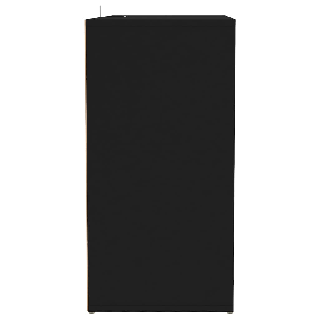 Schuhschrank Schwarz 60x35x70 cm Holzwerkstoff