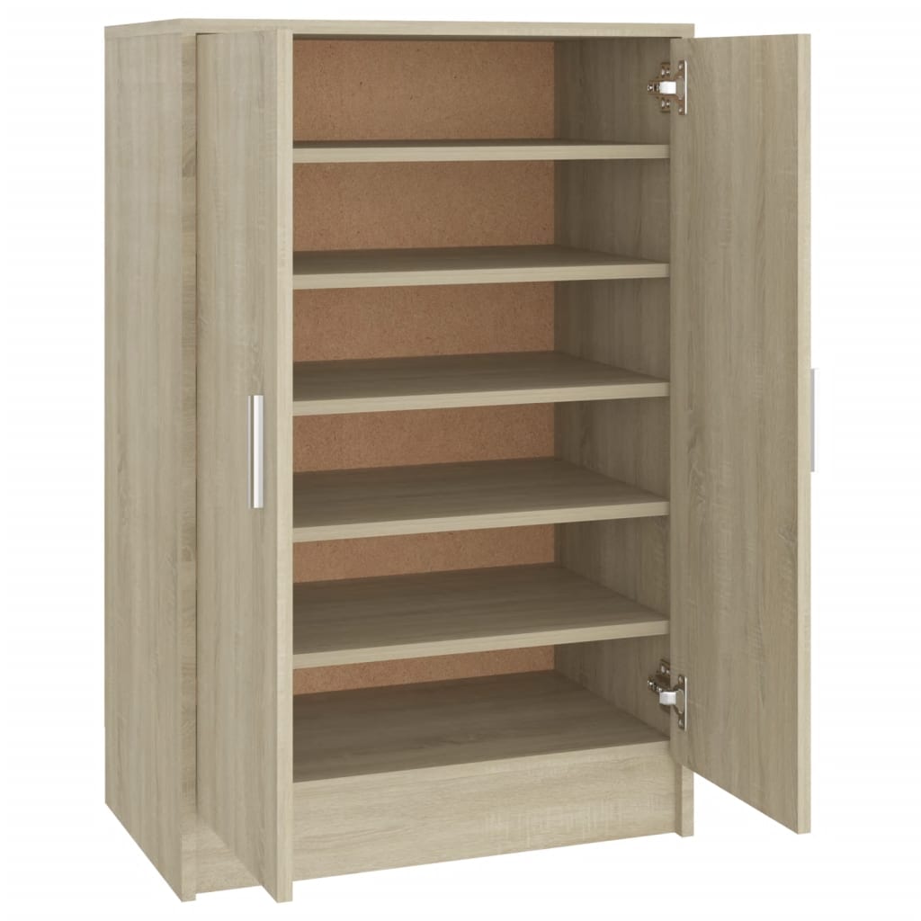 Schuhschrank Sonoma-Eiche 60x35x92 cm Holzwerkstoff