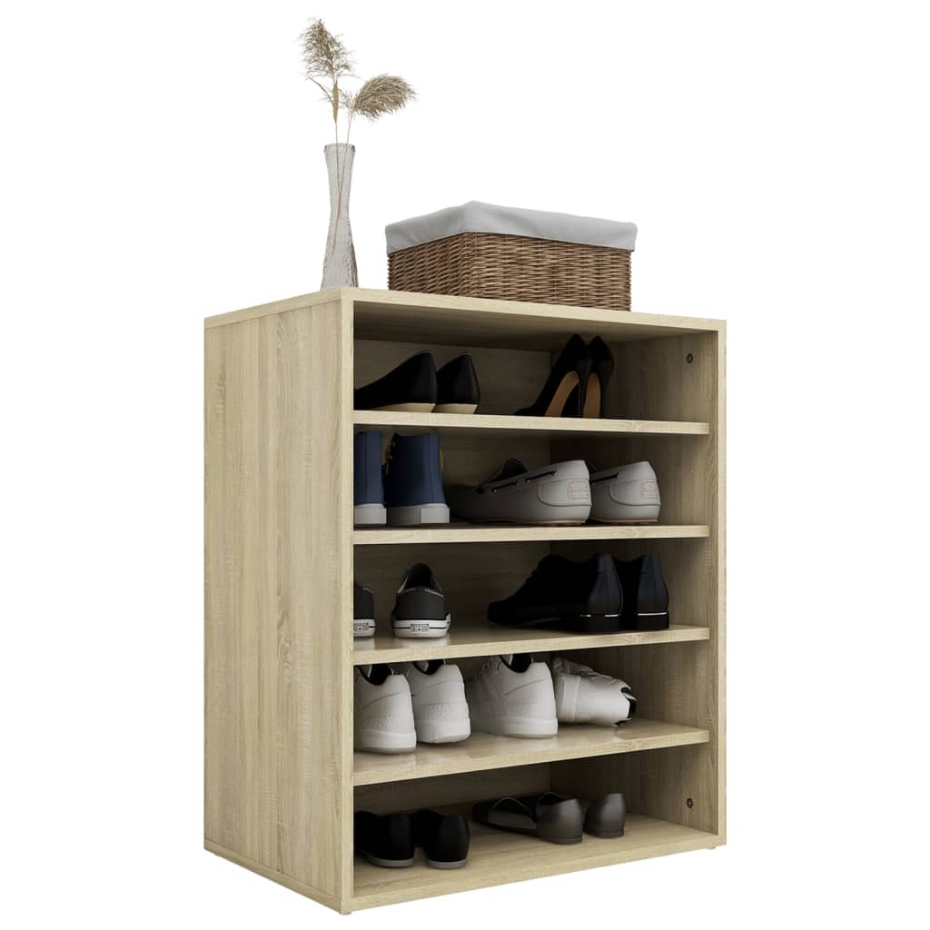 Schuhschrank Sonoma-Eiche 60x35x70 cm Holzwerkstoff