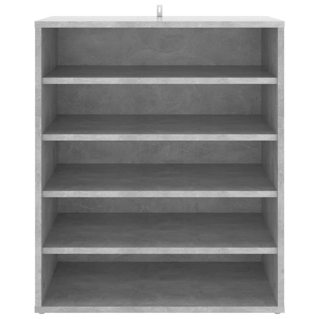 Schuhschrank Betongrau 60x35x70 cm Holzwerkstoff