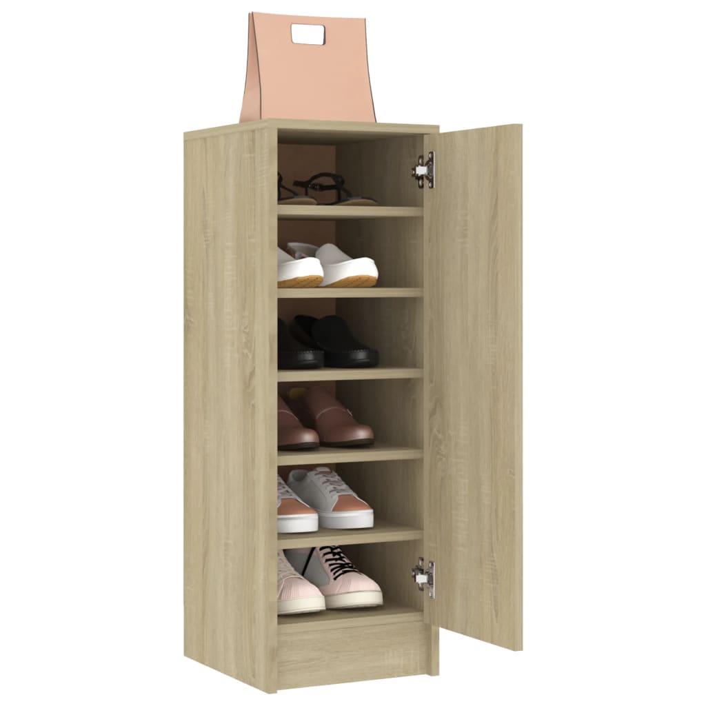 Schuhschrank Sonoma-Eiche 32x35x92 cm Holzwerkstoff