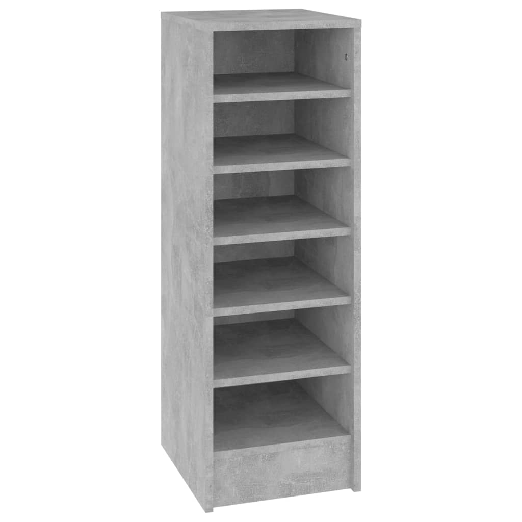 Schuhschrank Betongrau 31,5x35x90 cm Holzwerkstoff