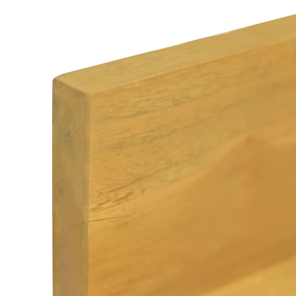 Wandregale 2 Stk. 90x10x10 cm Massivholz Teak