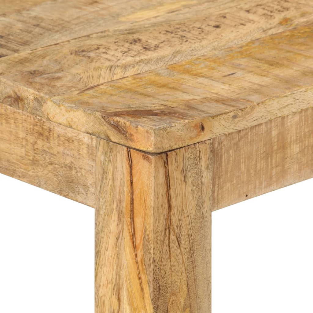 Konsolentisch 110x35x76 cm Raues Mangoholz