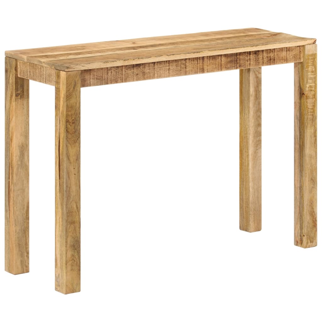 Konsolentisch 110x35x76 cm Raues Mangoholz