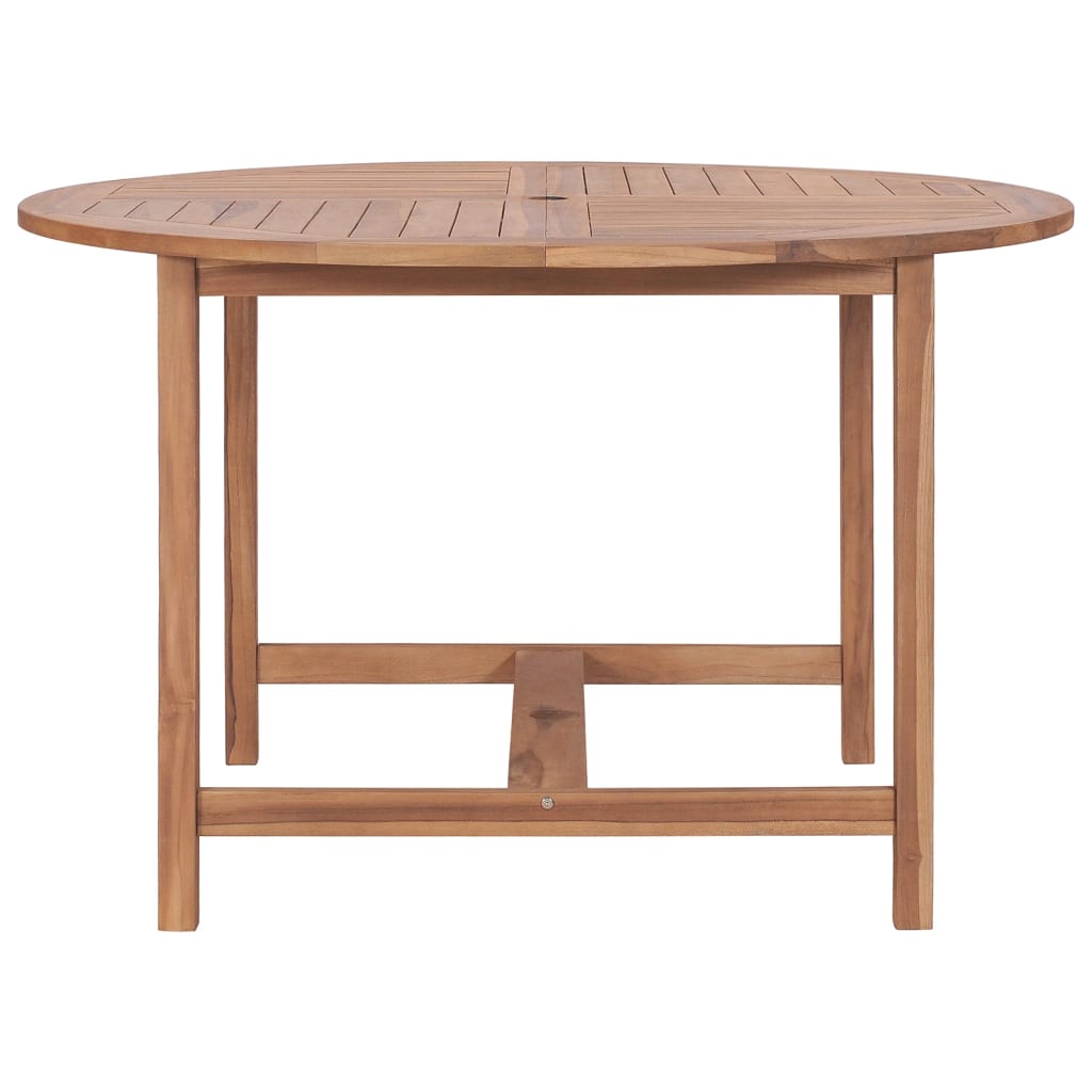 Garten-Esstisch Ø110x75 cm Massivholz Teak