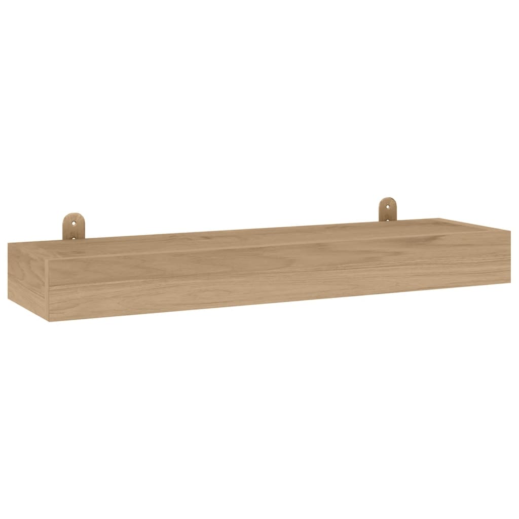 Wandregale 2 Stk. 60x15x4 cm Massivholz Teak