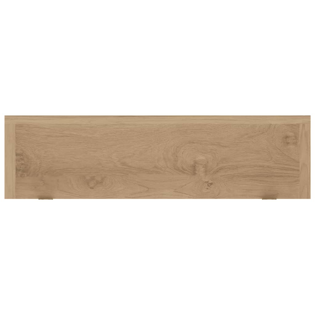 Wandregale 2 Stk. 60x15x4 cm Massivholz Teak