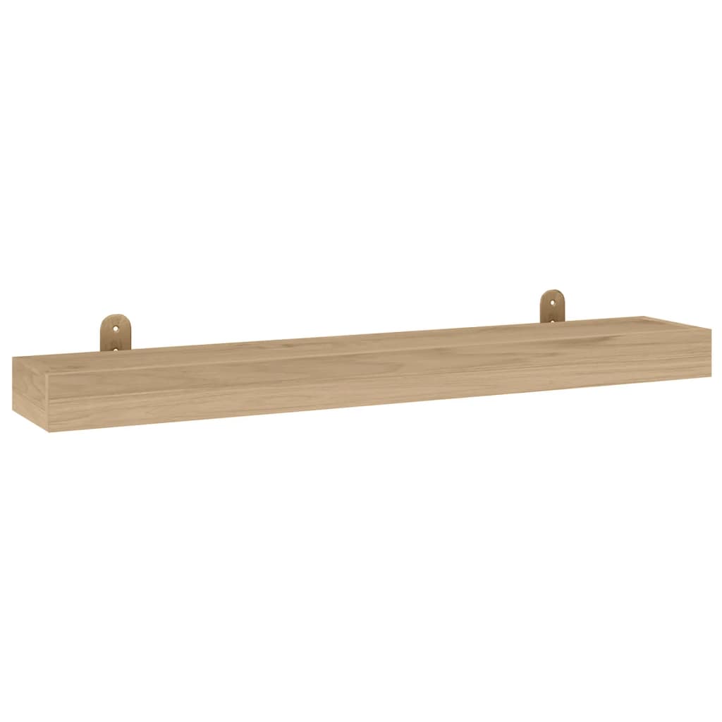 Wandregale 2 Stk. 90x15x4 cm Massivholz Teak