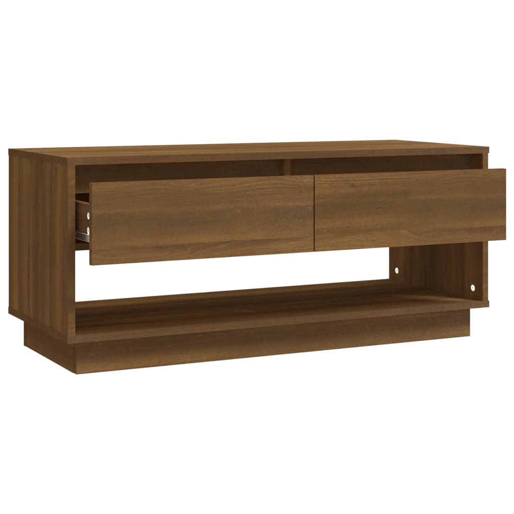 TV-Schrank Braun Eichen-Optik 102x41x44 cm Holzwerkstoff