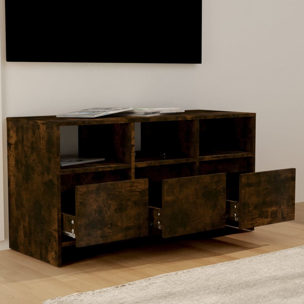 TV-Schrank Räuchereiche 102x37,5x52,5 cm Holzwerkstoff