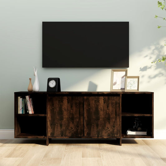 TV-Schrank Räuchereiche 130x35x50 cm Holzwerkstoff