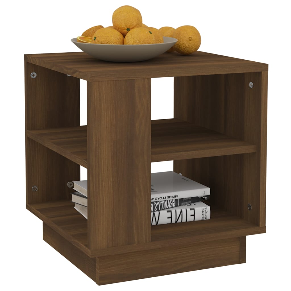 Couchtisch Braun Eichen-Optik 40x40x43 cm Holzwerkstoff