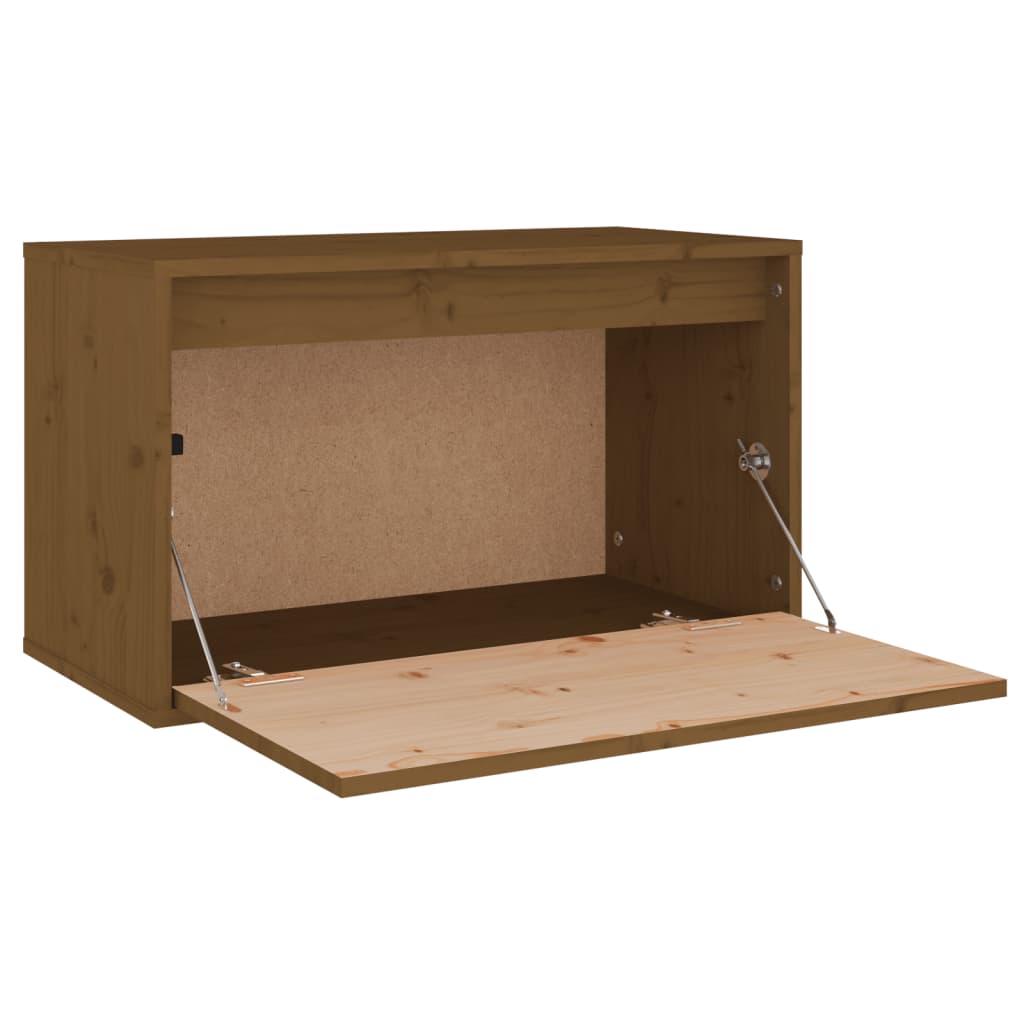 Wandschrank Honigbraun 60x30x35 cm Massivholz Kiefer