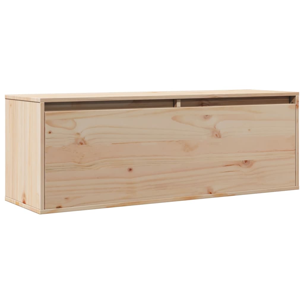 Wandschrank 100x30x35 cm Massivholz Kiefer