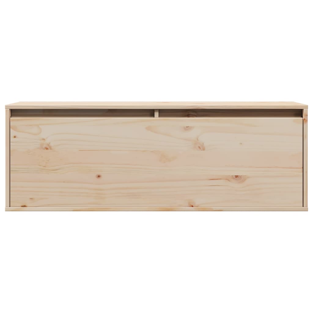 Wandschrank 100x30x35 cm Massivholz Kiefer