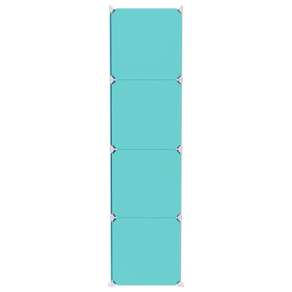 Kinderschrank Modular mit 12 Würfeln Grün PP