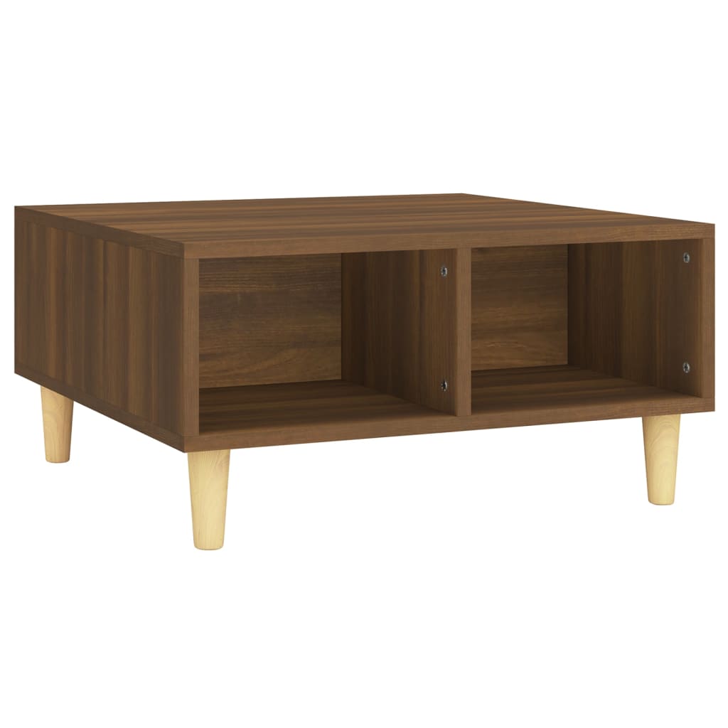 Couchtisch Braun Eichen-Optik 60x60x30 cm Holzwerkstoff