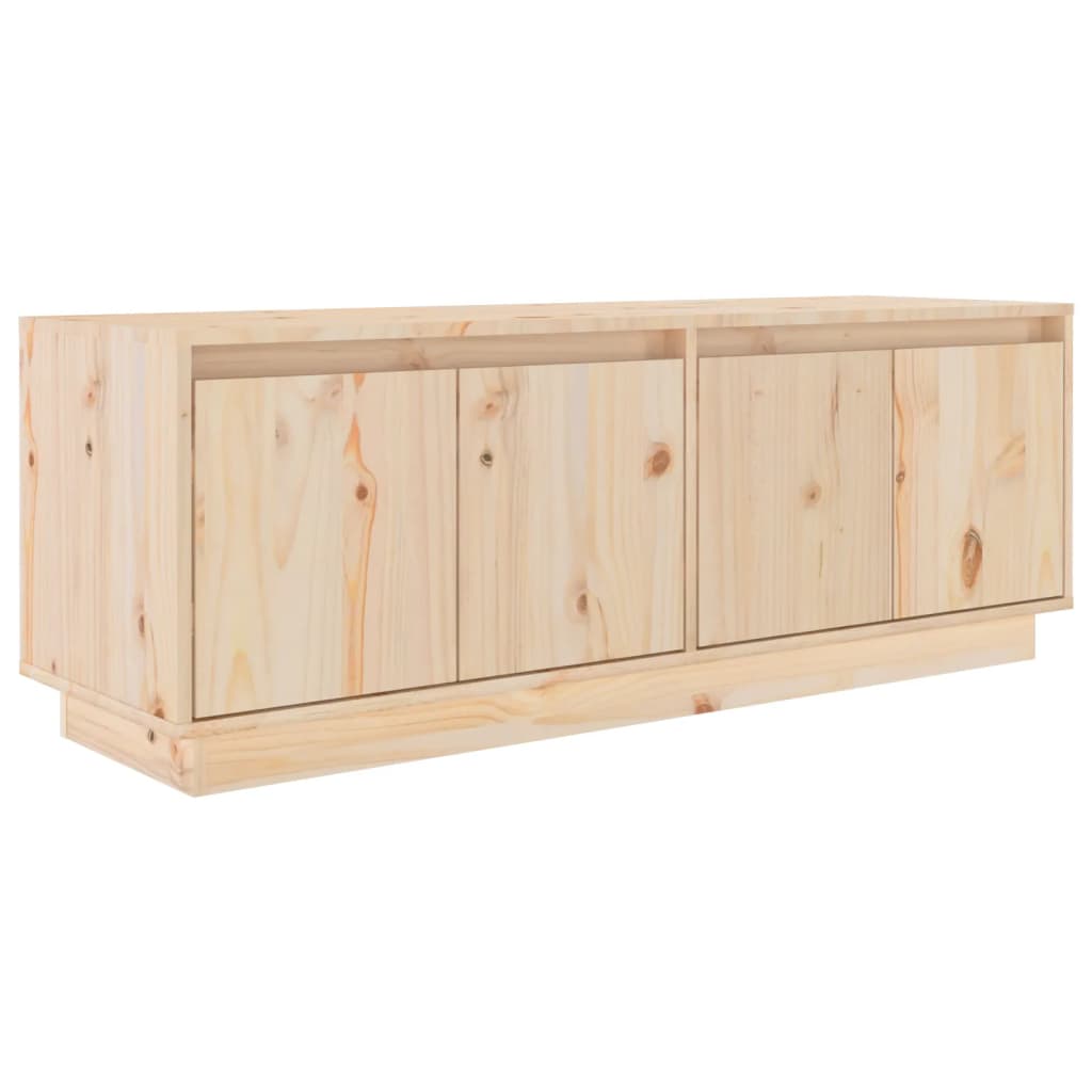 TV-Schrank 110x34x40 cm Massivholz Kiefer