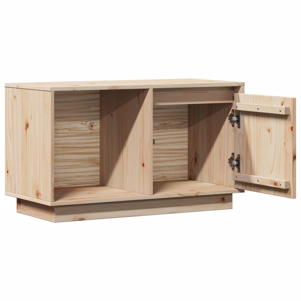 TV-Schrank 74x35x44 cm Massivholz Kiefer