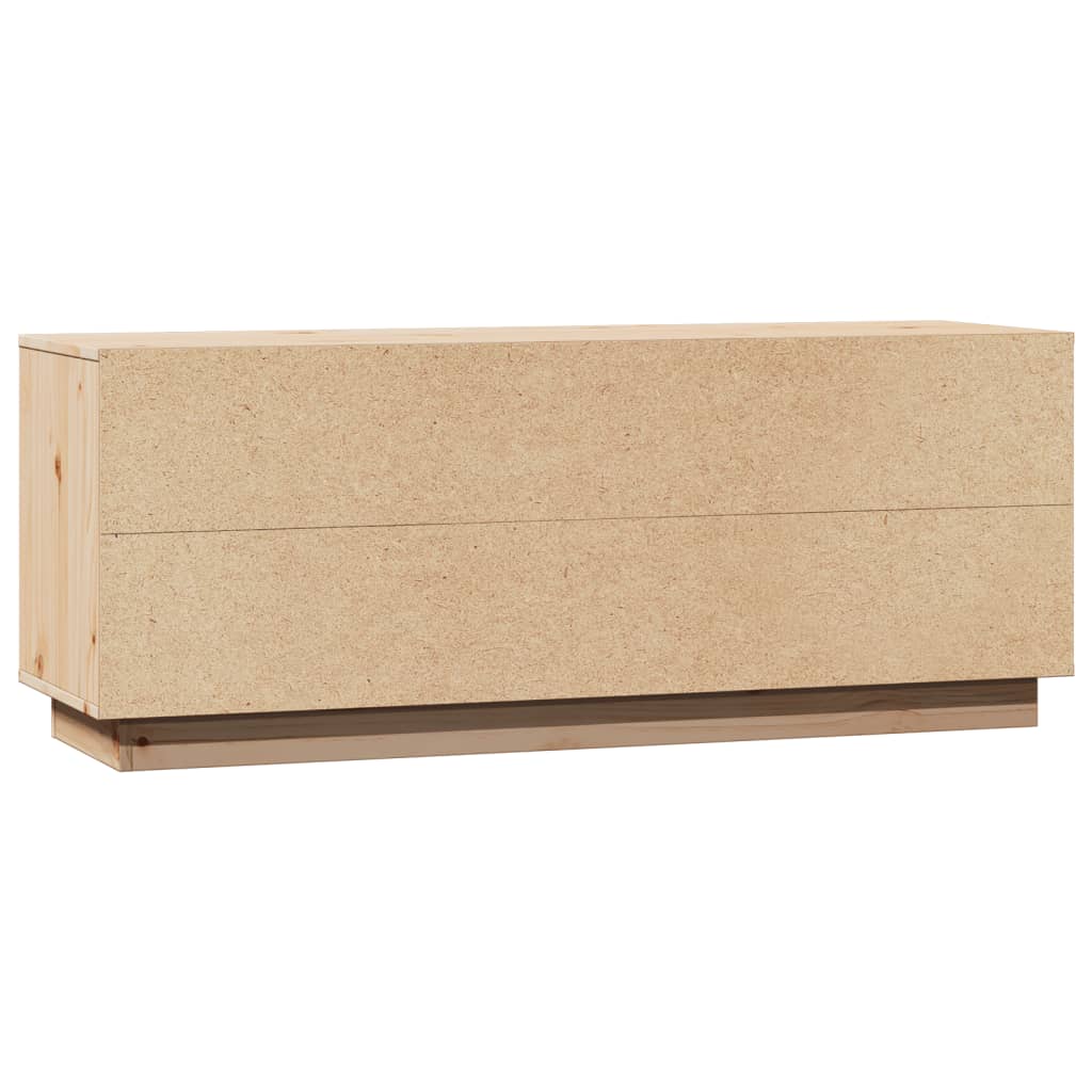 TV-Schrank 110,5x35x44 cm Massivholz Kiefer